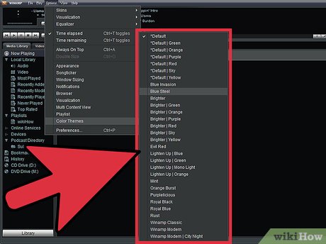 How to Change the Skins and Colors Schemes in Winamp Picture 9