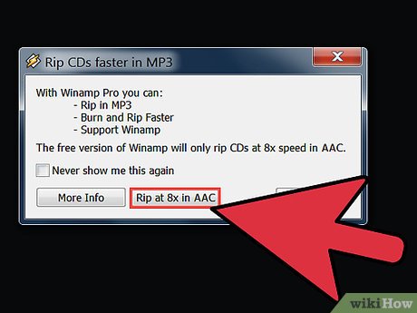 How to Rip an Audio CD Using Winamp Picture 6