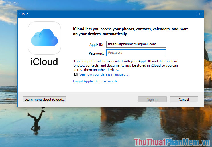 How to sign into iCloud on your computer Picture 3