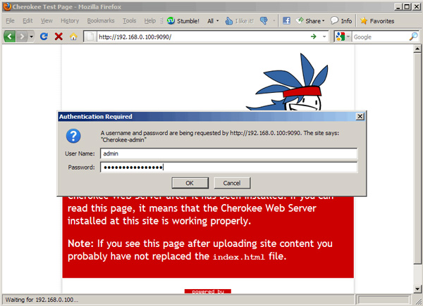 Install Cherokee with PHP5 and MySQL supported in Fedora 14 Picture 2