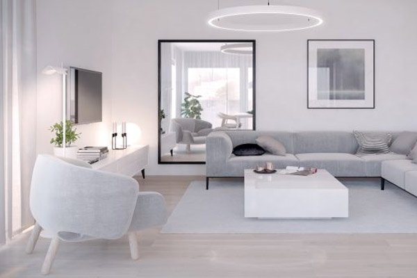 The sample of beautiful living room, modern apartment style Picture 22