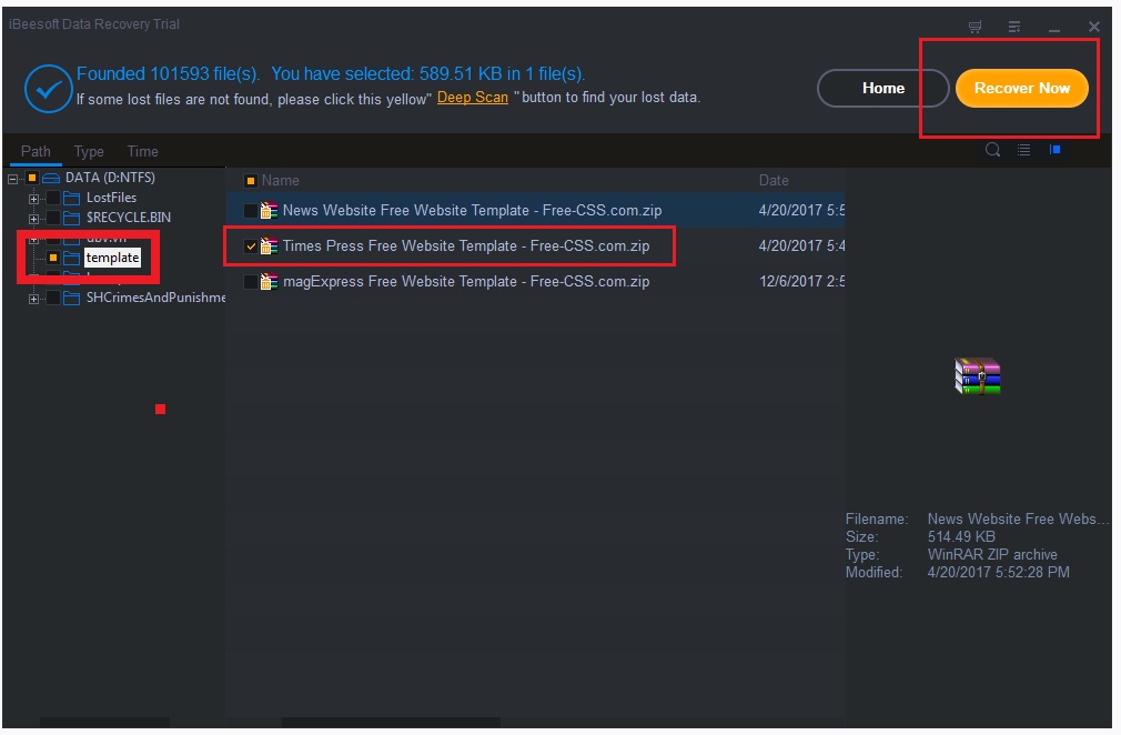 Picture 9 of iBeesoft Data Recovery: the best data recovery software