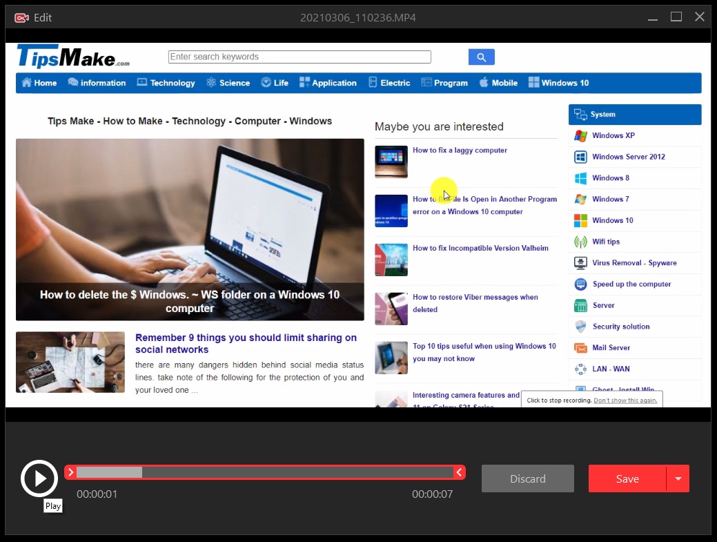 Picture 16 of The Best Free Screen Recorder in 2021 - IObit Screen Recorder