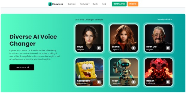 Picture 2 of 10 Best AI Voice Changers in 2024 [Desktop & Online]