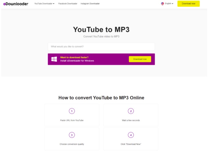 Picture 1 of Convert YouTube to MP3 with oDownloader for free