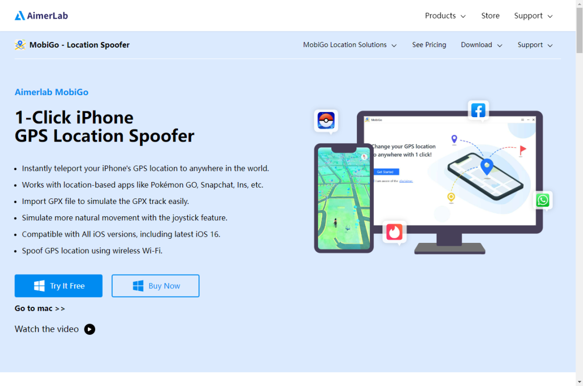 Picture 2 of How to Change Location on iOS & Android with AimerLab MobiGo?