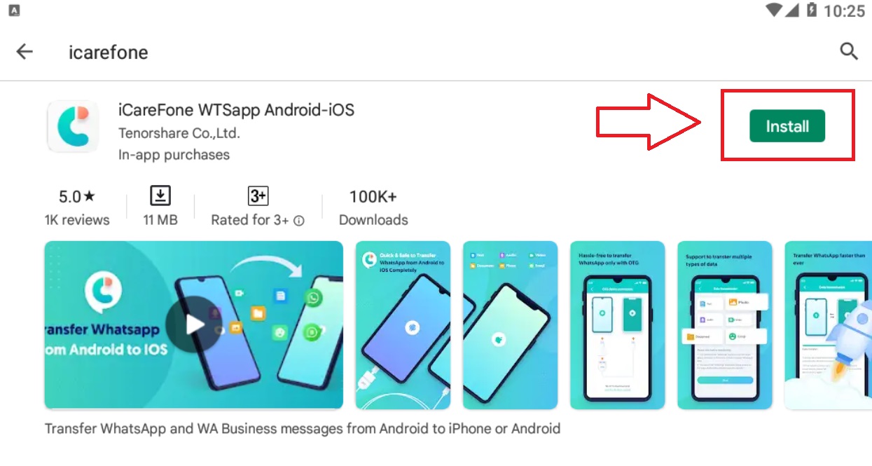 Picture 2 of How to Transfer WhatsApp Messages from Android to iPhone without Computer