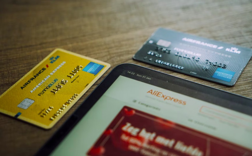 shopping online using a tablet