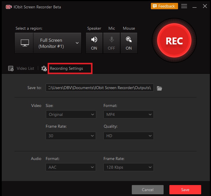 Picture 14 of The Best Free Screen Recorder in 2021 - IObit Screen Recorder
