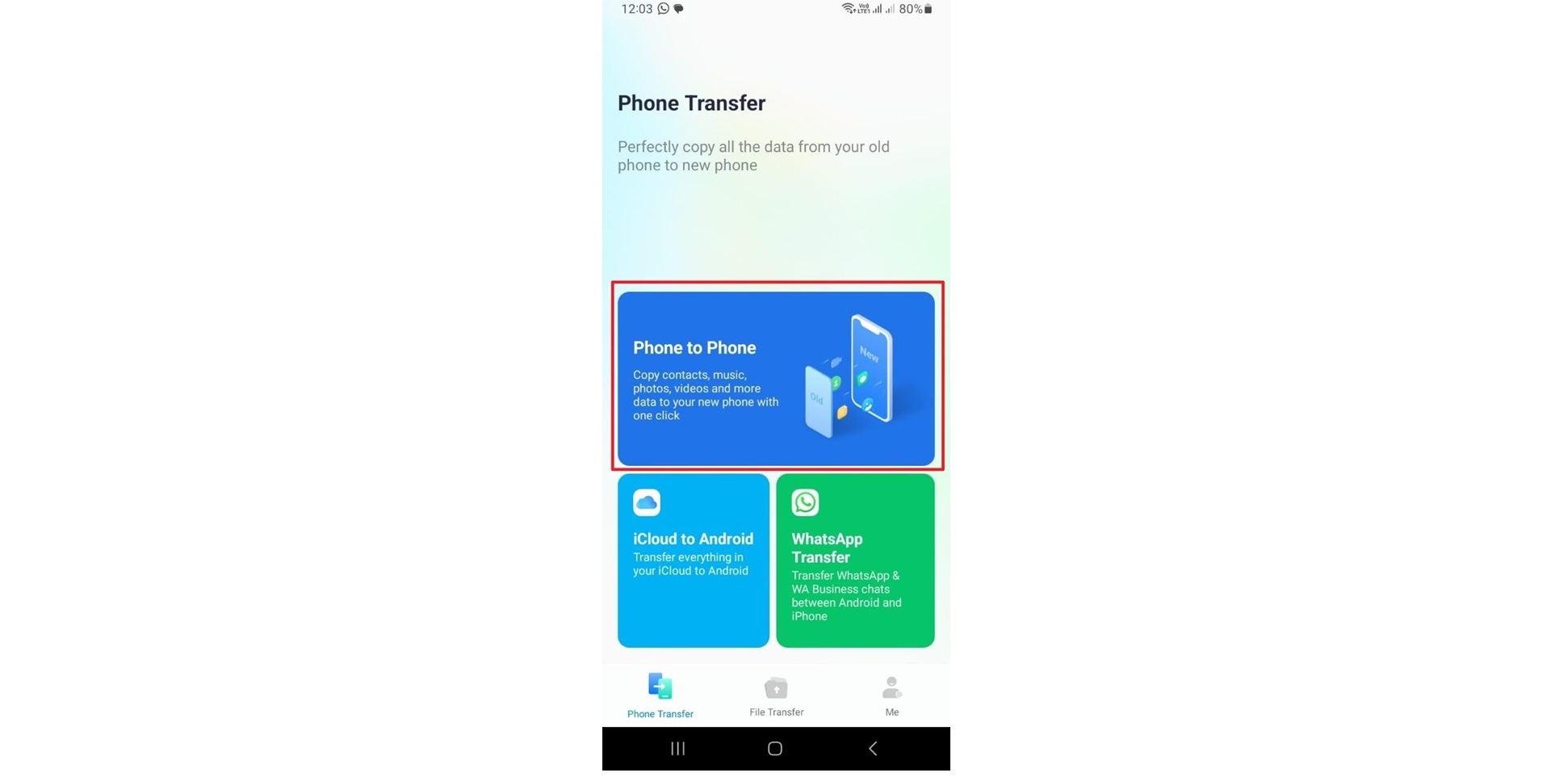Picture 1 of The Best and Powerful Way to Transfer Data from Android to iPhone