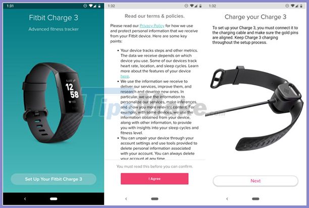 How to set up a Fitbit Charge 3 watch on Android Picture 4