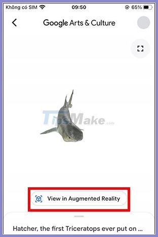 How to use Arts and Culture to see 3D prehistoric creatures Picture 4