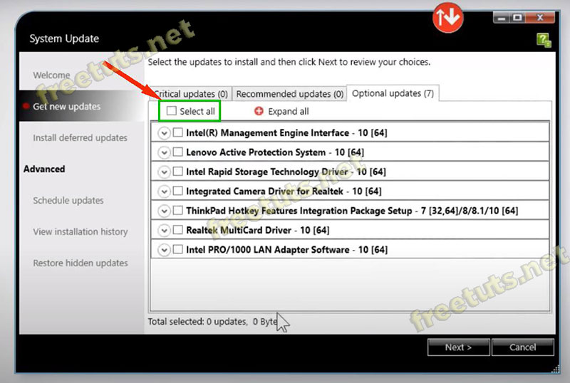 Instructions to install driver for Lenovo Laptop by downloading from the homepage Picture 13