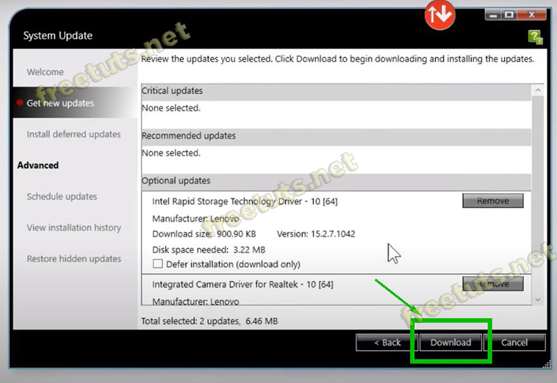 Instructions to install driver for Lenovo Laptop by downloading from the homepage Picture 14