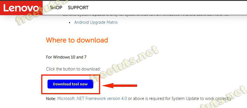 Instructions to install driver for Lenovo Laptop by downloading from the homepage Picture 3