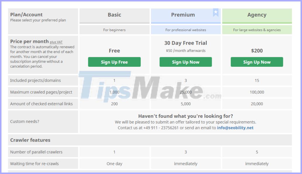 Seobility, reviews Seobility - an emerging SEO tool Picture 5