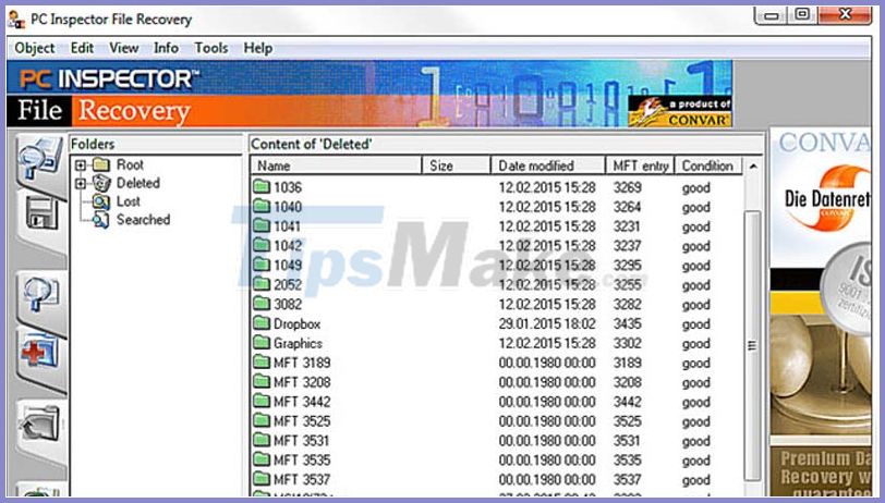 TOP 20 software to recover deleted data on hard drives, USB, memory cards Picture 15