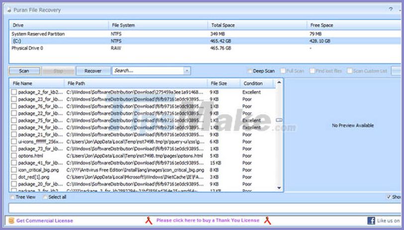 TOP 20 software to recover deleted data on hard drives, USB, memory cards Picture 4