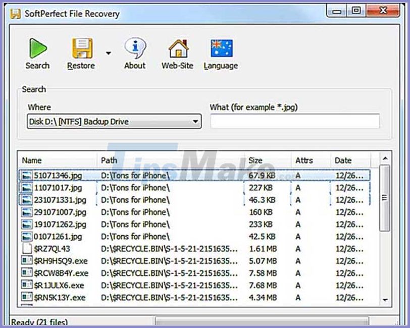 TOP 20 software to recover deleted data on hard drives, USB, memory cards Picture 6