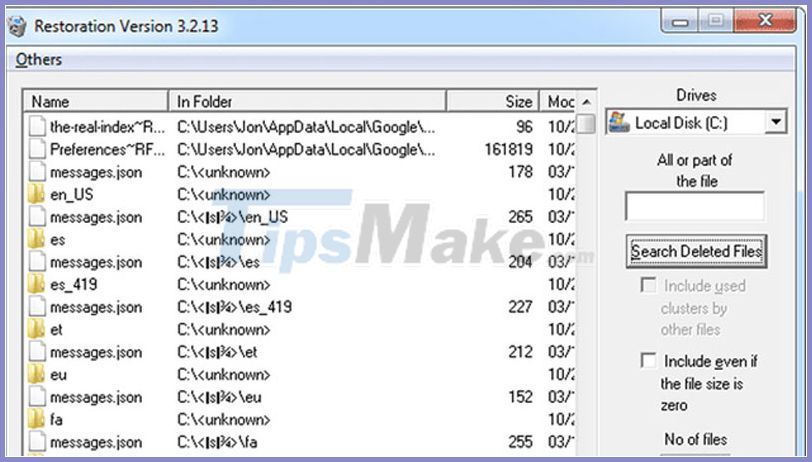 TOP 20 software to recover deleted data on hard drives, USB, memory cards Picture 9