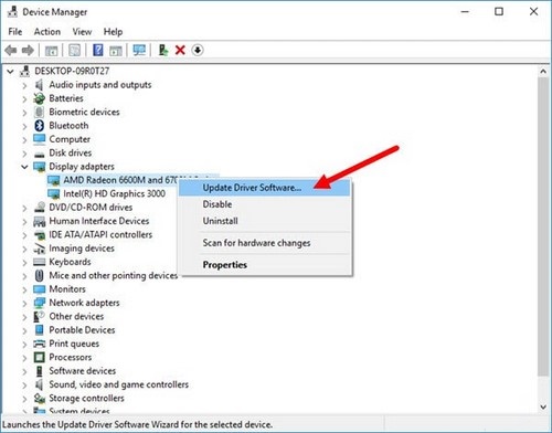 Update driver, the software automatically finds driver for the computer, Laptop Picture 17