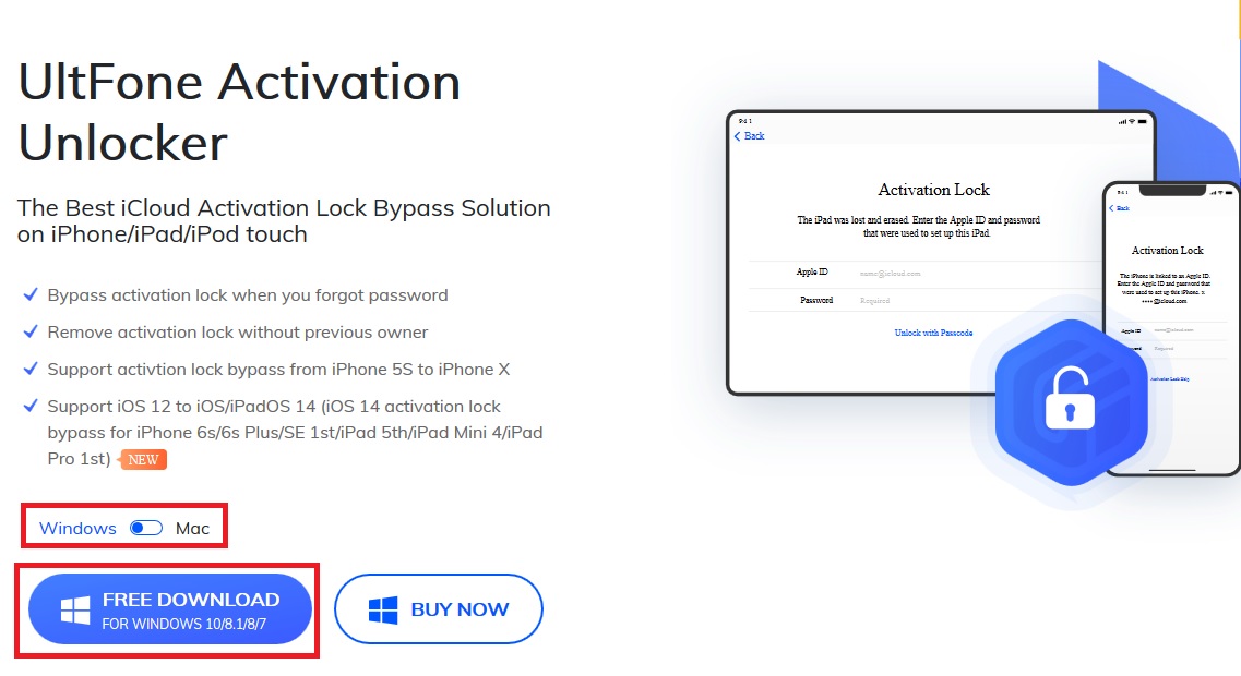 Picture 4 of How to icloud activation unlock using UltFone Activation Unlocker tool