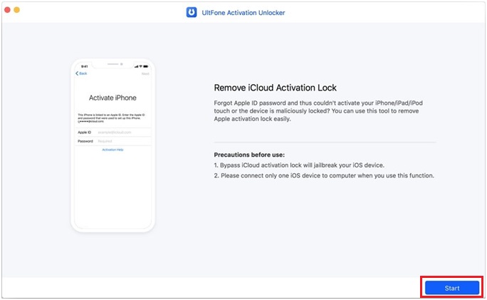 Picture 10 of How to icloud activation unlock using UltFone Activation Unlocker tool