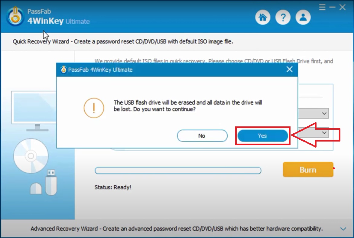 Picture 4 of Recovery windows login password use PassFab 4WinKey