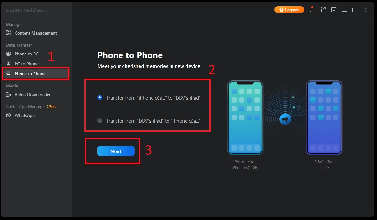 Picture 7 of How to export data like photos, songs, and messages from one iPhone to another iPhone/iPad/iPod