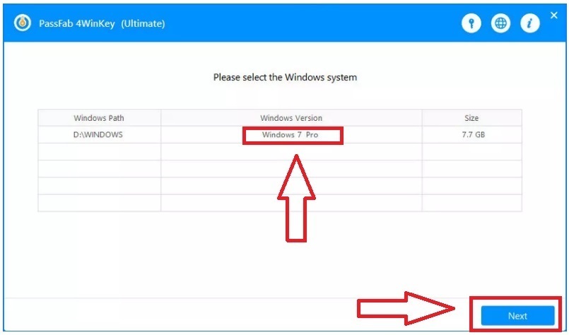 Picture 9 of How to Bypass Windows 7 Password using PassFab 4WinKey software