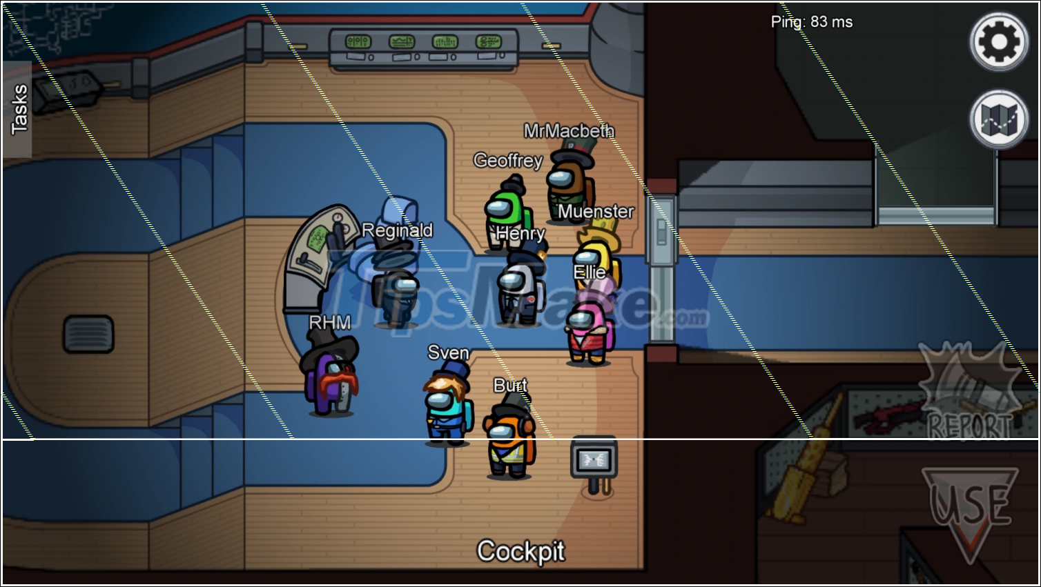 How to complete a missions on the Airship Map in Among US Picture 1
