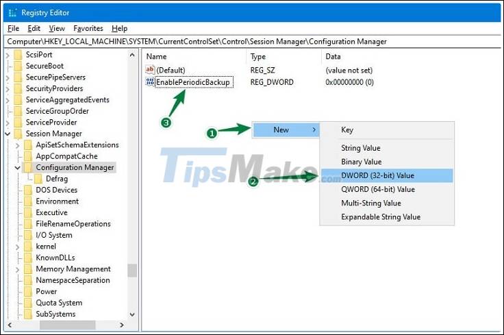 How to enable automatic backup of Registry on Windows 10 Picture 7