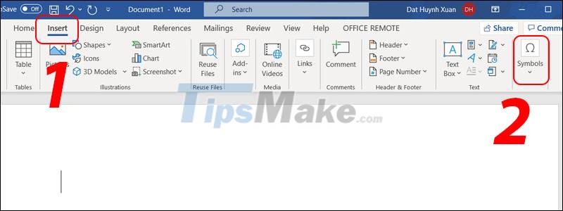 How to insert gamma symbol in Microsoft Office - Insert Special Mathematical Symbol in Microsoft Office Picture 1