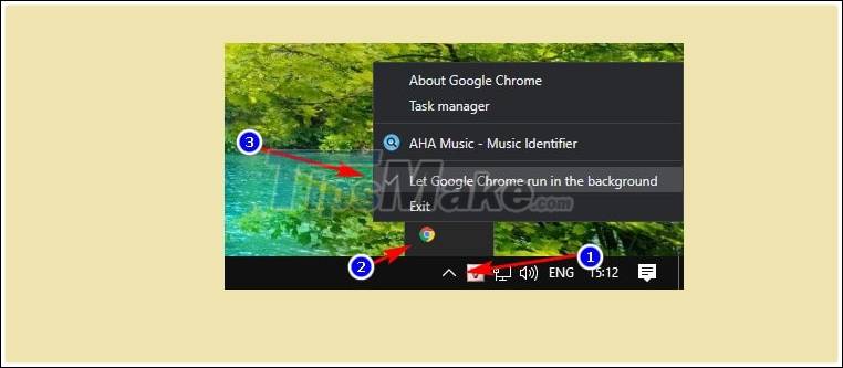 How to turn off the background feature of Google Chrome Picture 5