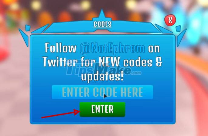 Latest Anime Run Code and how to enter Picture 2