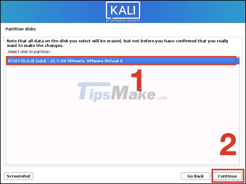 Steps to install Kali Linux on your computer are detailed and easy to follow Picture 13