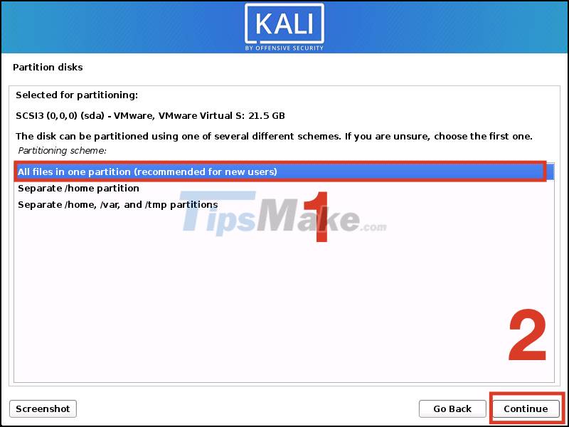 Steps to install Kali Linux on your computer are detailed and easy to follow Picture 14