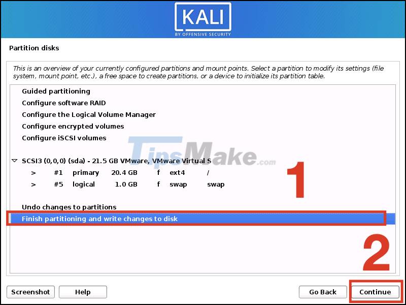 Steps to install Kali Linux on your computer are detailed and easy to follow Picture 15