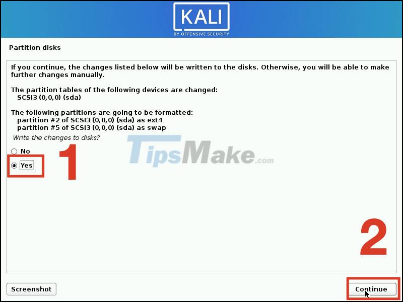 Steps to install Kali Linux on your computer are detailed and easy to follow Picture 16