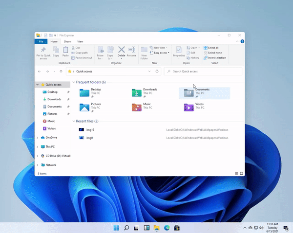 Windows 11 with a completely new interface leaked before the launch date Picture 8