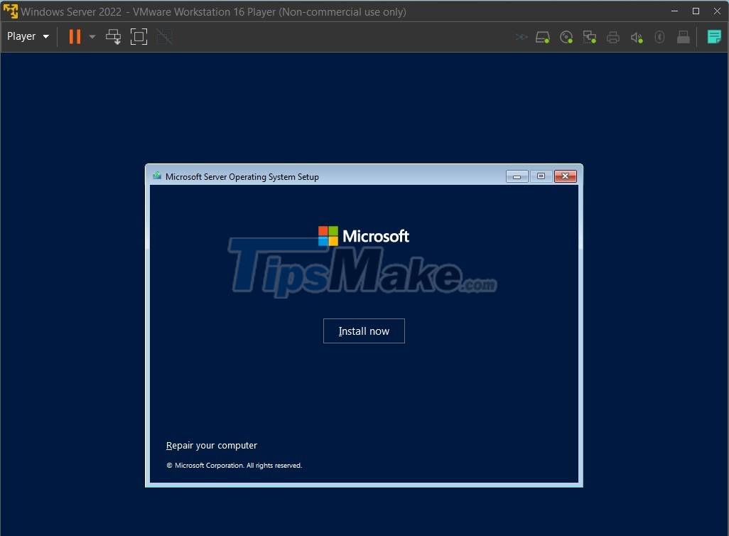 Steps to install Windows Server 2022 on a virtual machine Picture 9