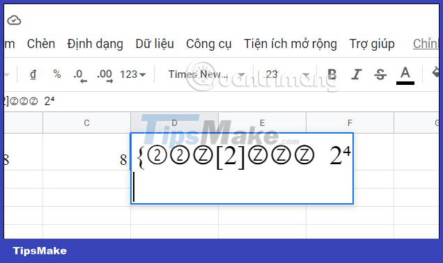 How to insert special symbols into Google Sheets Picture 9