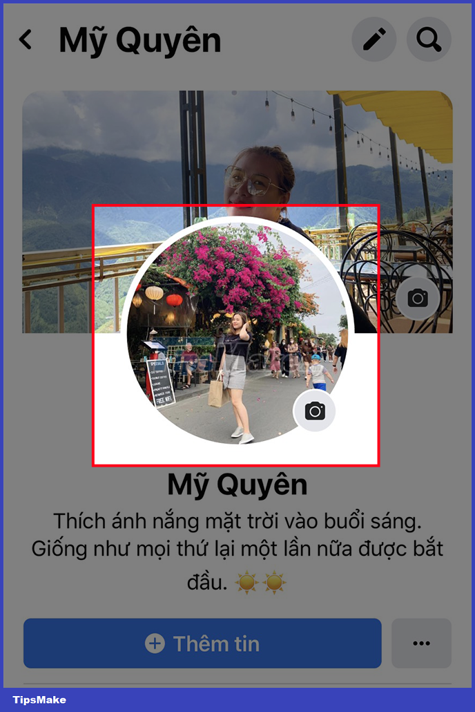 How to use video as an avatar, Facebook Avatar on iOS and Android Picture 9