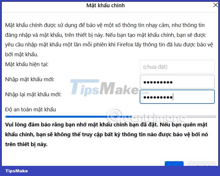 How to create a Firefox master password to protect personal information Picture 4