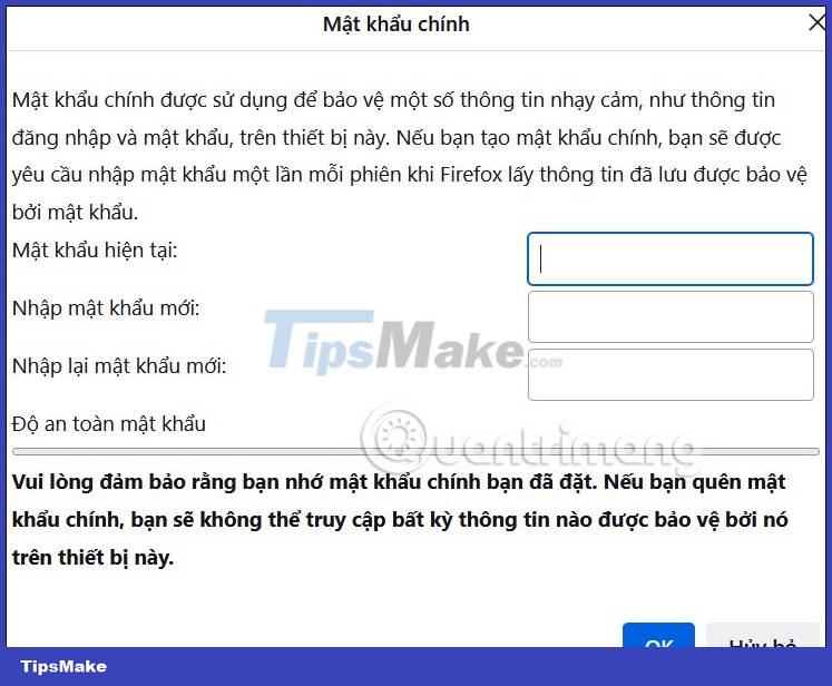 How to create a Firefox master password to protect personal information Picture 6