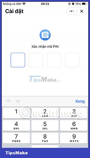 How to lock Zalo QR Wallet with fingerprints for information security Picture 7