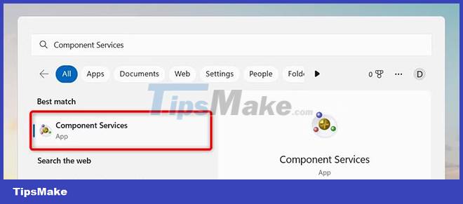 How to open Component Services in Windows 11 Picture 1