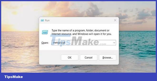 How to open Internet Options in Windows 11 Picture 2