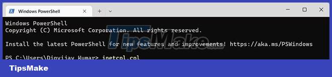 How to open Internet Options in Windows 11 Picture 4