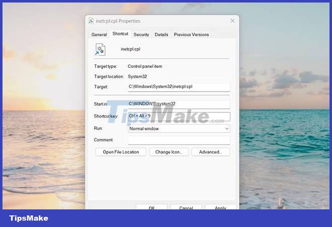 How to open Internet Options in Windows 11 Picture 7